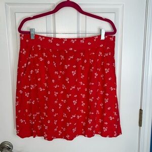 Loft skirt with front pockets, elastic in the back size large